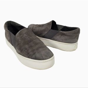 Vince Warren Grey Slip On Sneakers